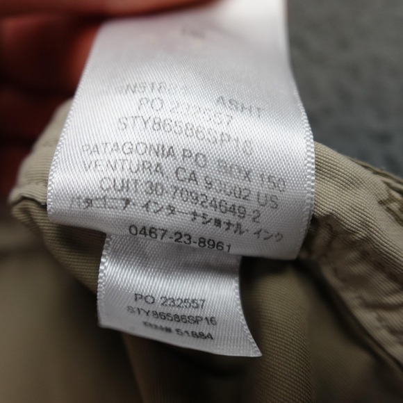 Patagonia Wavefarer Shorts Mens 30 Khaki Outdoor Hiking Nylon Lightweight SZ30 - Picture 6 of 10